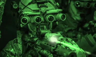 夜間視界装置のフルカラーおよび赤外線モードのイメージ投射の原則